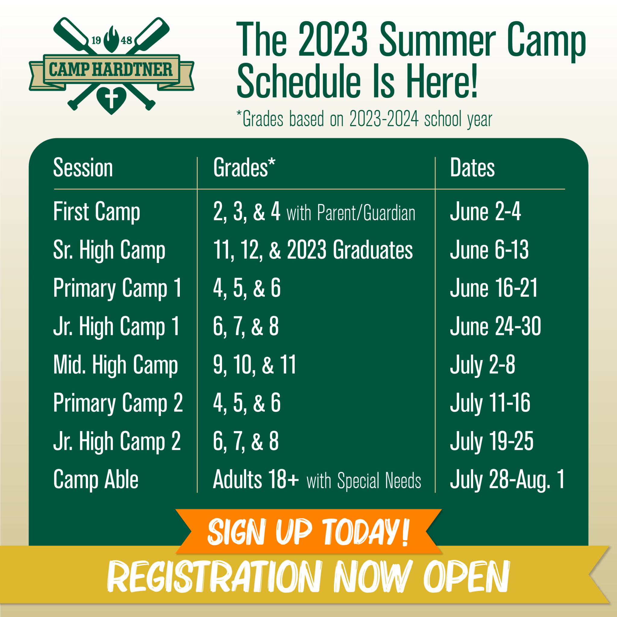 Camp Dates & Rates Camp Hardtner